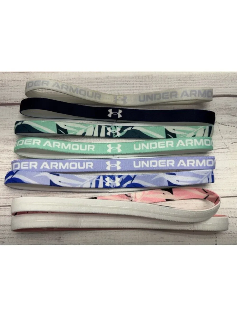 UNDER ARMOUR Headband 8-Pack - Adult Logo Bands - EUC